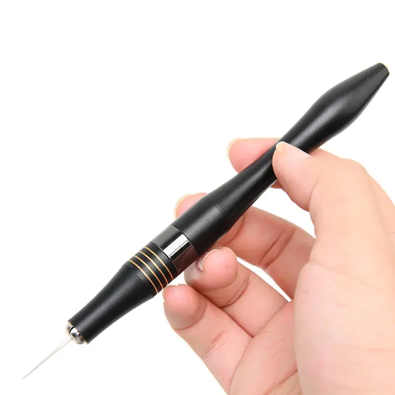 1PC Luxury Permanent Makeup Accessories Blue Black Microblading Aluminum Alloy Tattoo Manual Pen For Fog Eyebrow & Lips Makeup