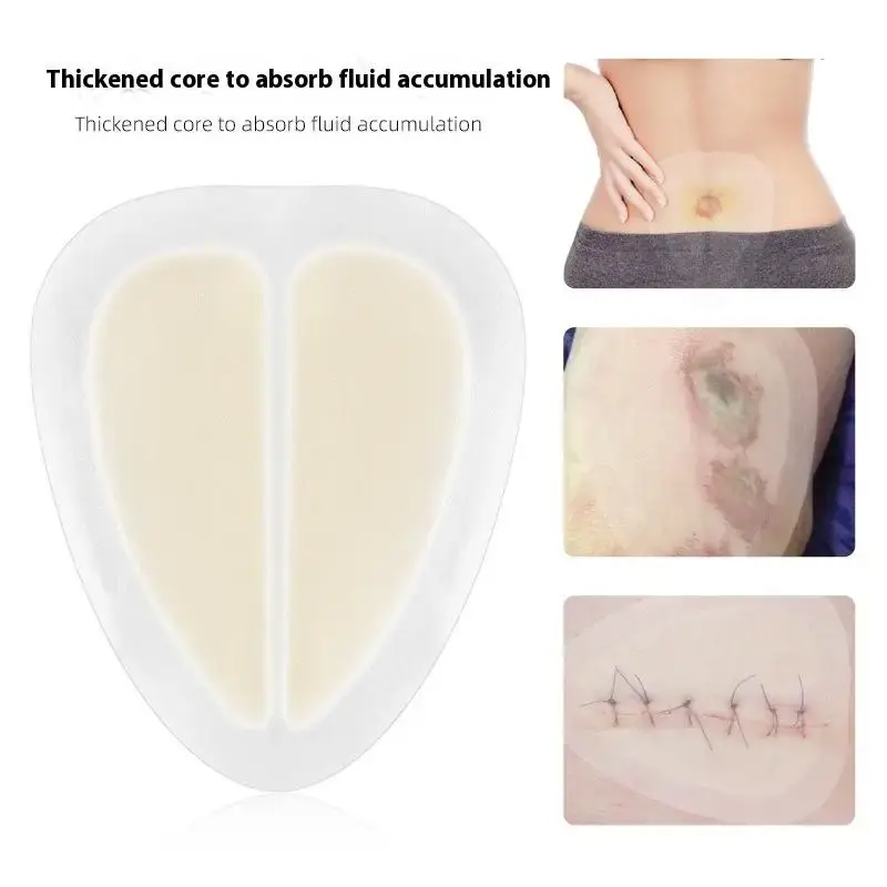Hydrocolloid Heart Shape Wound Dressing 1pcs Fast Healing Self Adhesive Breathable Hydrocolloid Dressing Non Irritating For Home