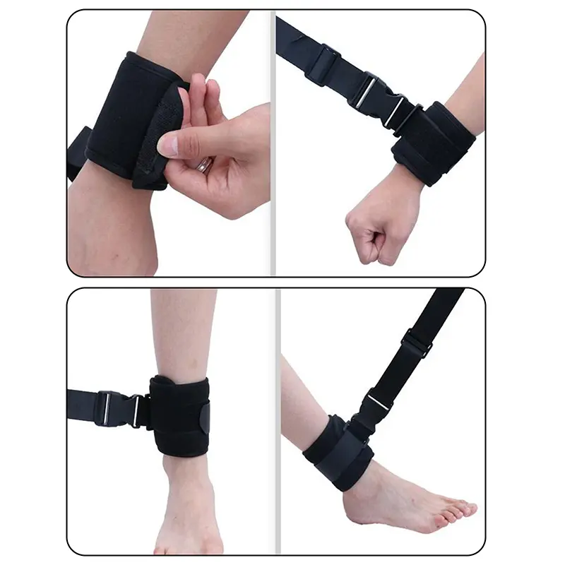 Universal Limb Restraints Belt Ankles Wrists Adjustable Quick-release Restraints Soft Breathable Bed Chair Limb Fixed Strap