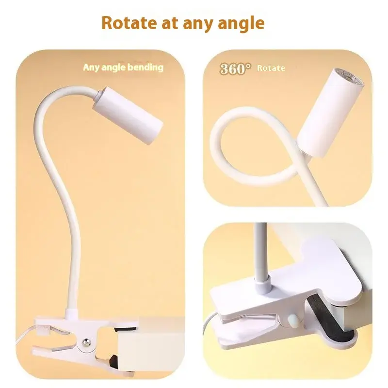 UV LED Light For Nails Polish Drying Lamp 360 Flexible Clip-on Desk Clip Mini USB Portable Nail Dryer Manicure Salon Tools