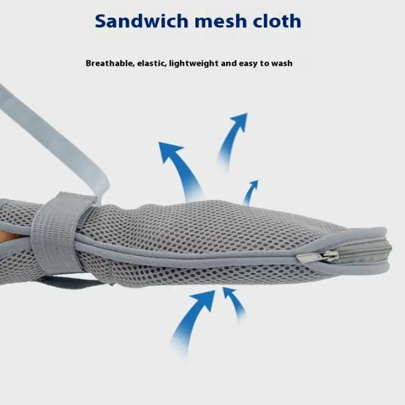 Restraints Gloves Easy To Clean Anti Scratch Soft Mesh Gloves For Elderly Restraints Gloves Prevent Scratching Breathable