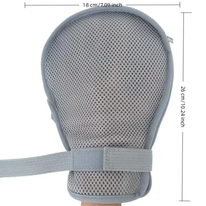 Restraints Gloves Easy To Clean Anti Scratch Soft Mesh Gloves For Elderly Restraints Gloves Prevent Scratching Breathable