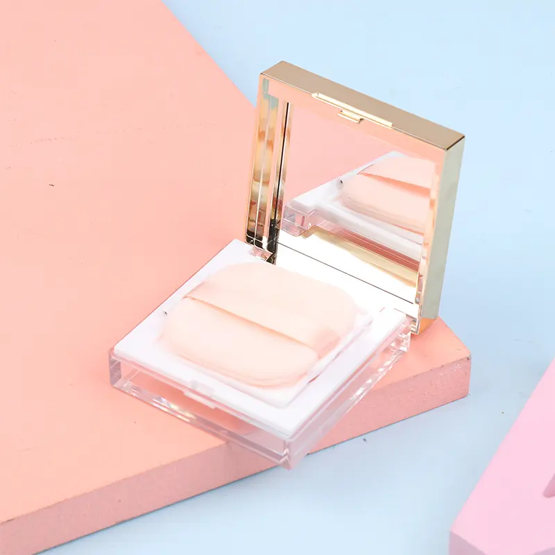 8g Empty Loose Powder Box Refillable Portable Makeup Setting Powder Blush Case Container with Powder Puff