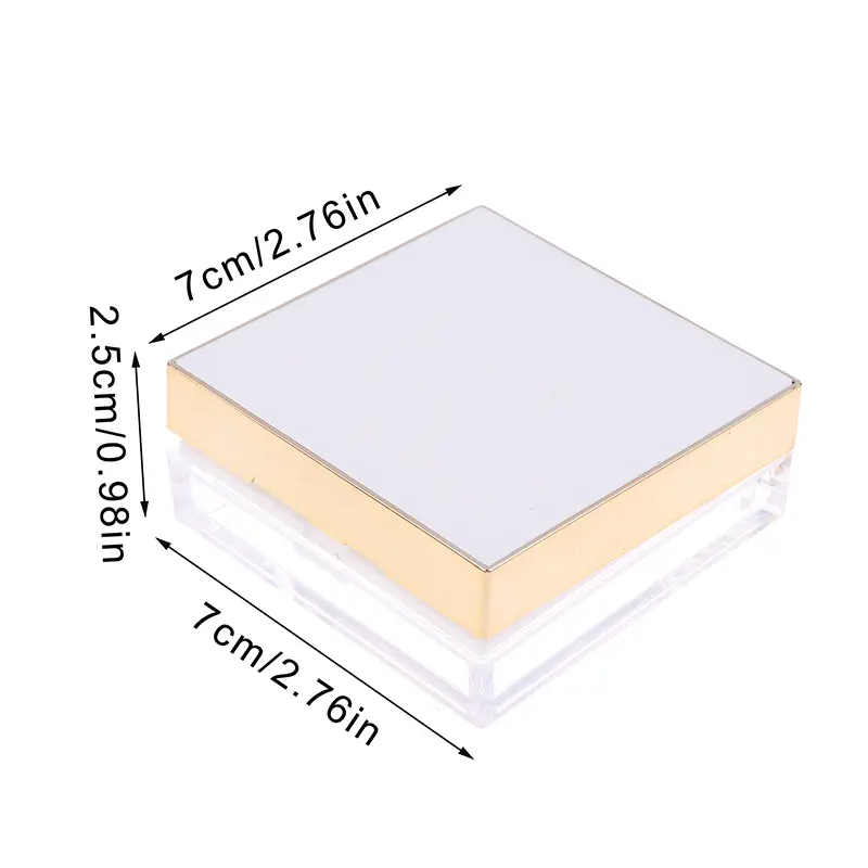 8g Empty Loose Powder Box Refillable Portable Makeup Setting Powder Blush Case Container with Powder Puff