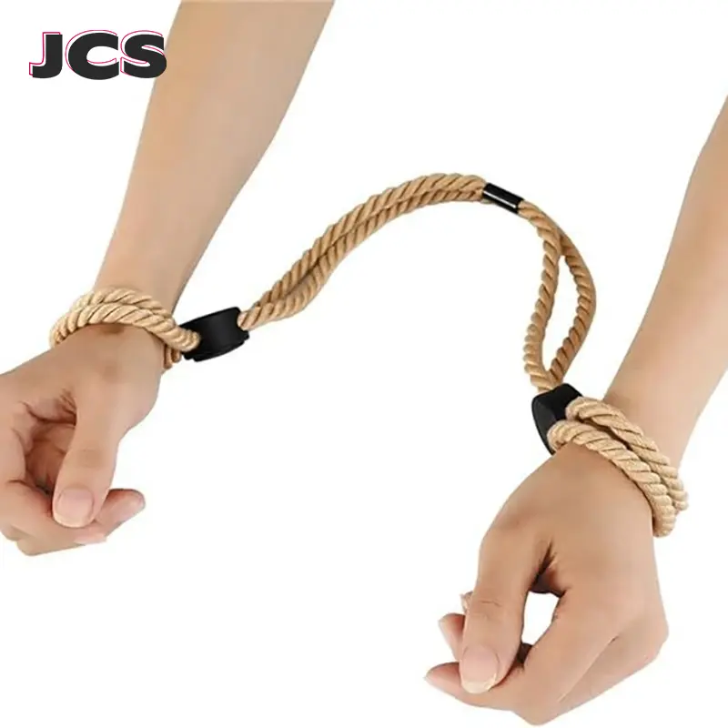 Rope Handcuffs And Leg Cuffs Multi-functional Self-binding Supplies Suitable For Game Parties Role-playing Stage Props