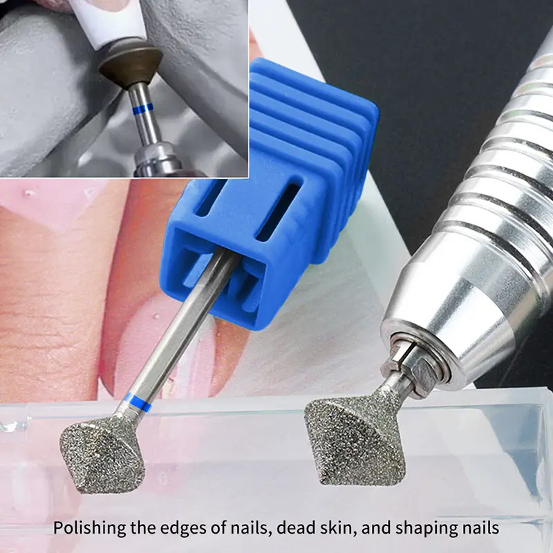 Diamond Nail Drill Bits Rotary Cuticle Clean Burr 3/32" Manicure Bit Drill Machine Accessories