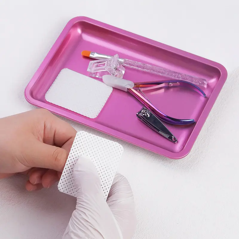 New Stainless Steel Cosmetic Storage Tray Heart Shape Nail Art Equipment Plate Surgical Dental Salon Manicure Tools