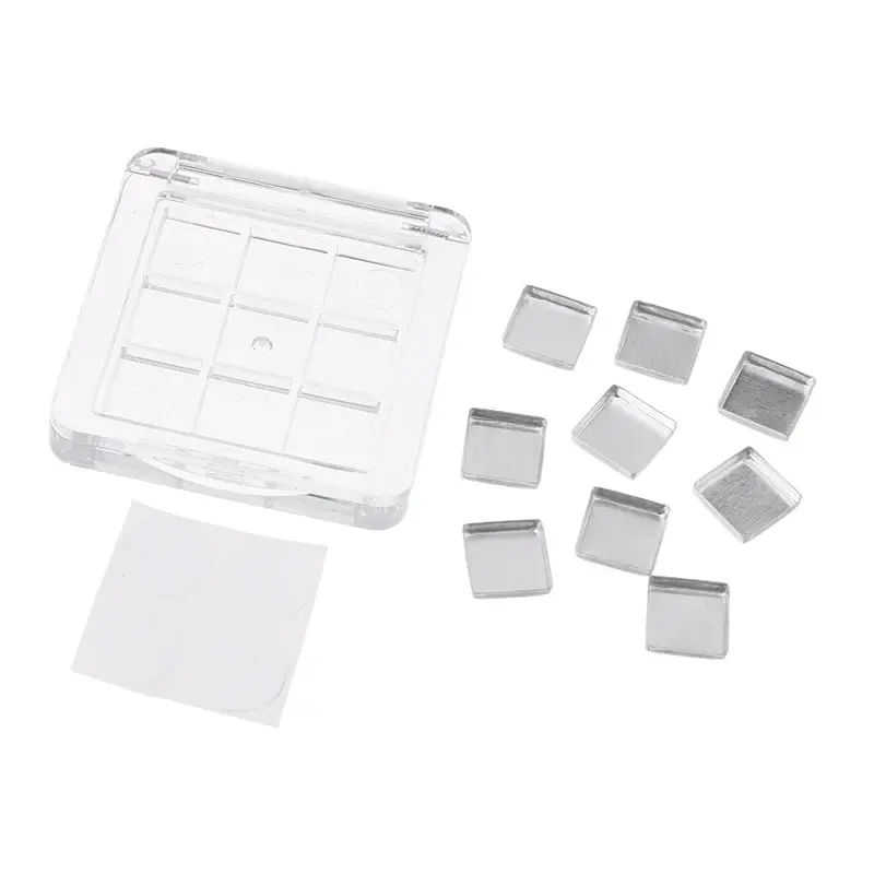 9 Grids Empty Eyeshadow Case Palette Eye Makeup Storage Dish For Women Girls Makeup Beginners DIY Eye Shadow Tool