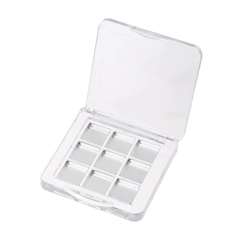 9 Grids Empty Eyeshadow Case Palette Eye Makeup Storage Dish For Women Girls Makeup Beginners DIY Eye Shadow Tool