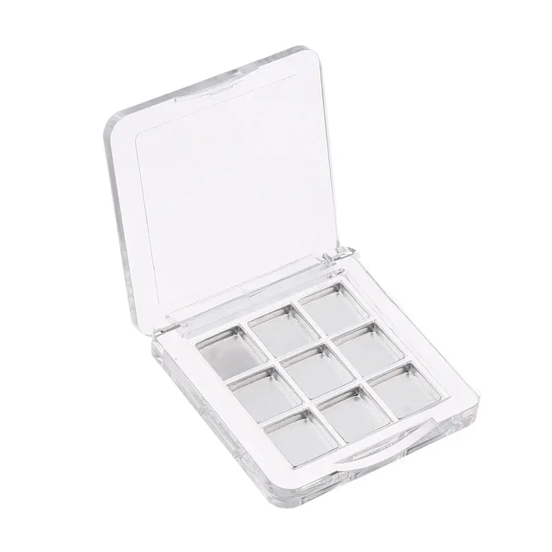 9 Grids Empty Eyeshadow Case Palette Eye Makeup Storage Dish For Women Girls Makeup Beginners DIY Eye Shadow Tool