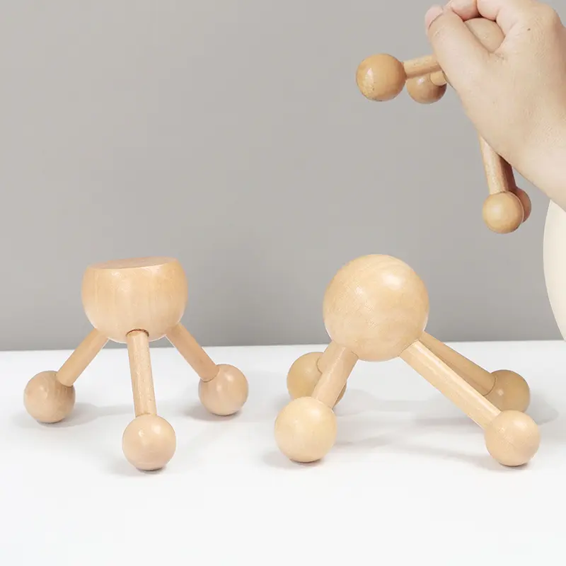 1Pcs Wooden Massager Wood Therapy Massage Tool for Relief Muscle Tension Eliminate Local Fat, Full Body Massage Relax