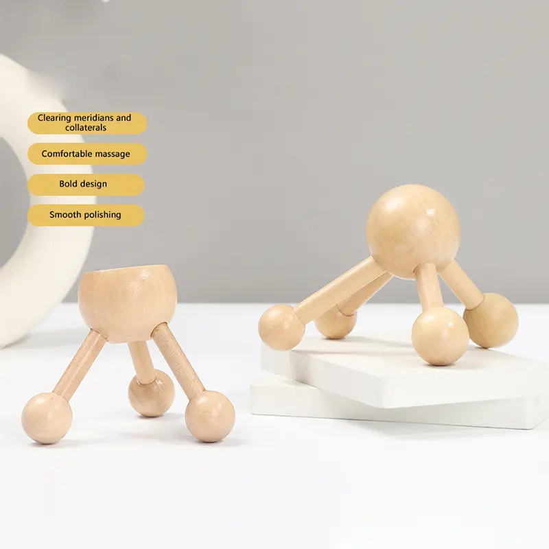 1Pcs Wooden Massager Wood Therapy Massage Tool for Relief Muscle Tension Eliminate Local Fat, Full Body Massage Relax