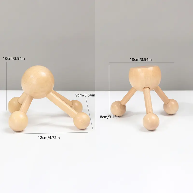 1Pcs Wooden Massager Wood Therapy Massage Tool for Relief Muscle Tension Eliminate Local Fat, Full Body Massage Relax
