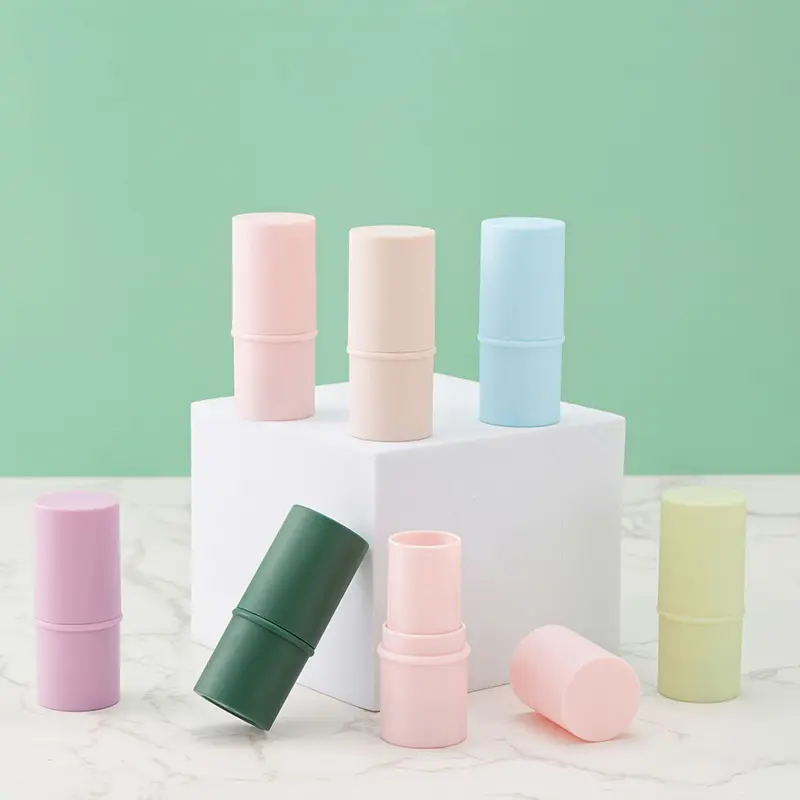1PC 6g Candy Color Empty Refillable Lipstick Tube Lip Balm Container Empty Cosmetic Container Lotion Container Travel Bottle