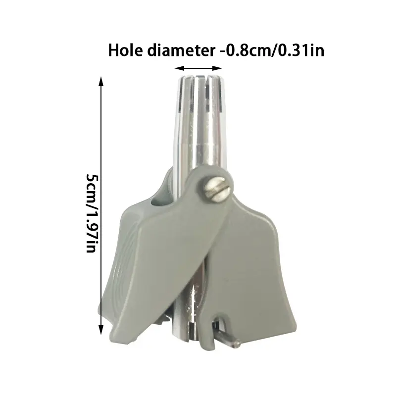 Mute Nose Hair Trimmer Stainless Steel Manual Trimmer Suitable For Nose Hair Razor Washable Portable Nose Hair Trimmer
