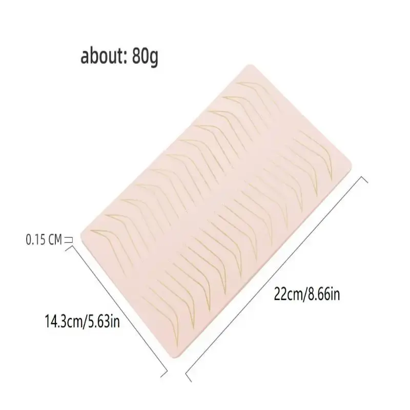1pcs Microblading 2 Side Thick Tattoo Eyebrow & Lips Practice Skin No Ink Required Permanent Makeup Training New For Beginner