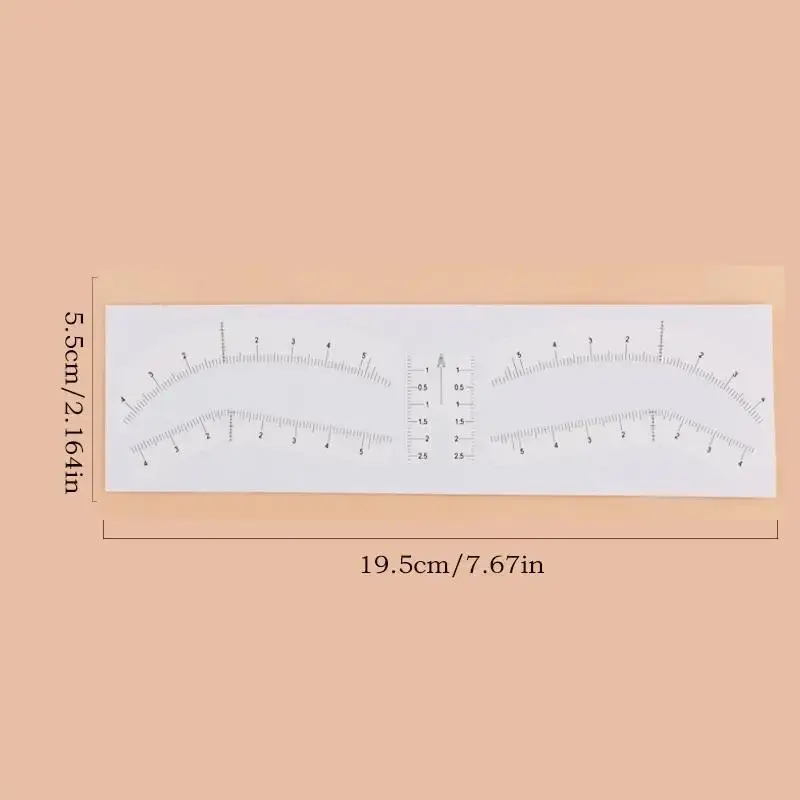 Airbrush Eyebrow Sticker Precision Brow Mapping Tool Self-adhesive Accurate Eyebrow Stencil For Microblading Brows Shaping