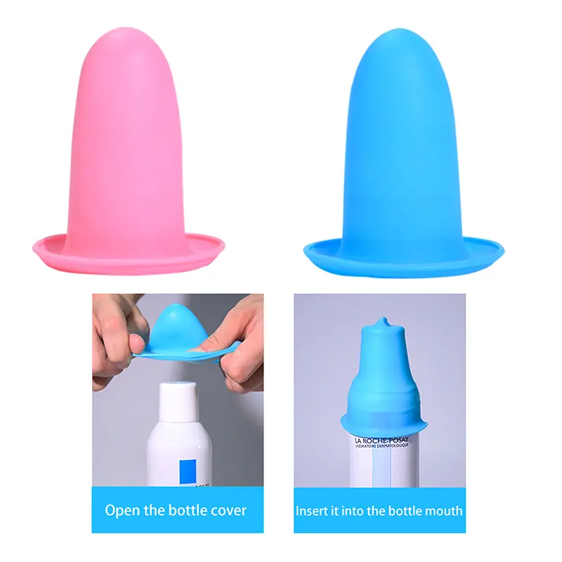 4PCS Silicone Travel Toiletries Cover Elastic Sleeves For Leak Proofing Reusable Silicone Toiletry Sleeves Leak Proof For Women