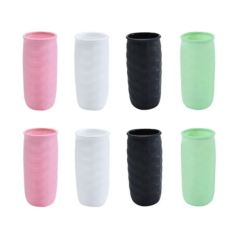 4PCS Silicone Travel Toiletries Cover Elastic Sleeves For Leak Proofing Reusable Silicone Toiletry Sleeves Leak Proof For Women