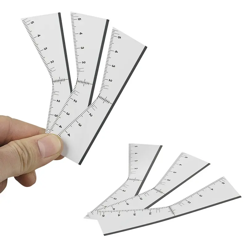 Disposable 20/25pcs / lot Microblading Ruler Guide Ruler Adhesive Sticker Permanent Eyebrow Makeup Eyebrow Tool