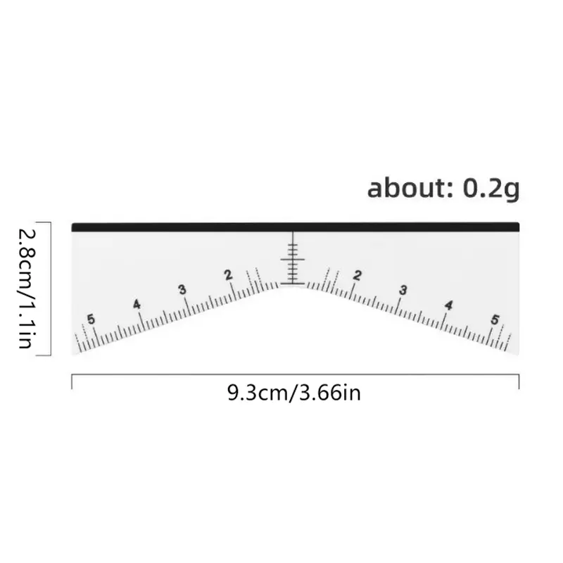 Disposable 20/25pcs / lot Microblading Ruler Guide Ruler Adhesive Sticker Permanent Eyebrow Makeup Eyebrow Tool