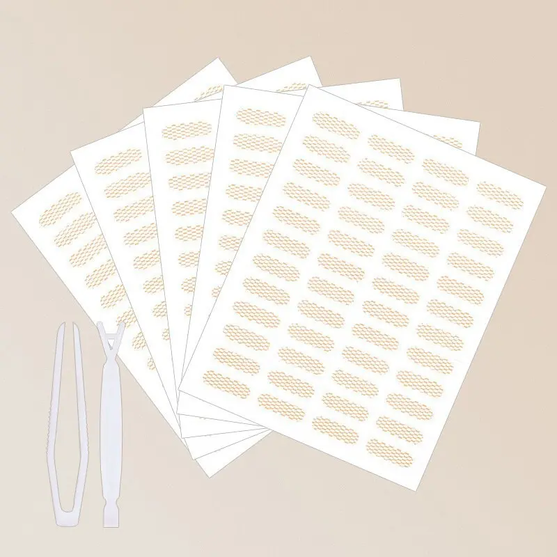 Natural Eye-Lift Mesh-Lace Transparent Invisible Self-adhesive Eyelid Tapes Stickers Women Invisible Double-fold Eyelid Stickers