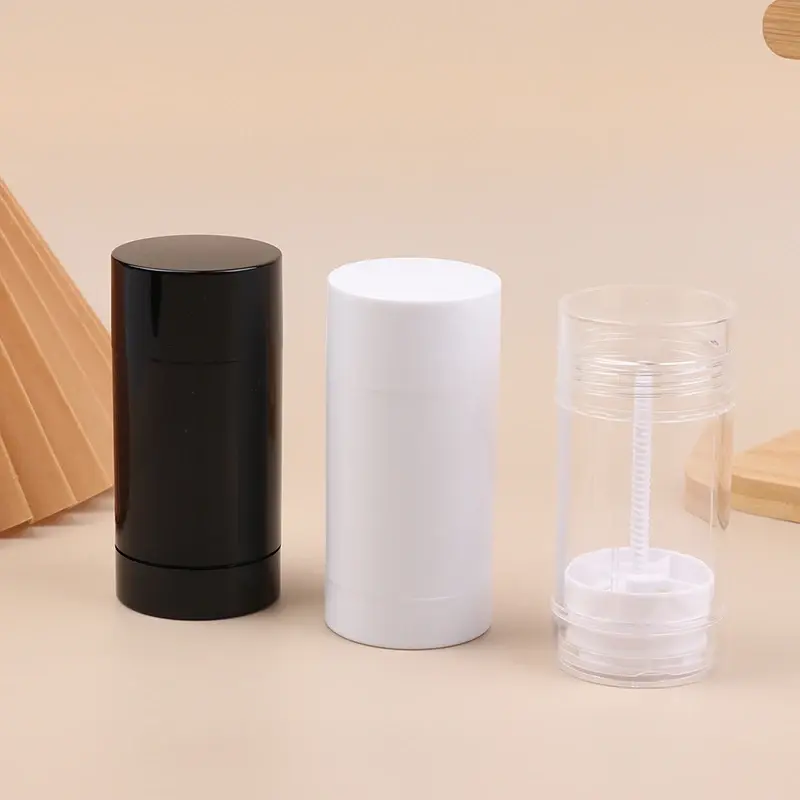 1Pc 75ML Deodorant Bottle Empty Containers Handmade Round Twist Up Bottom Filling Empty Blush Stick Travel Filling Stick
