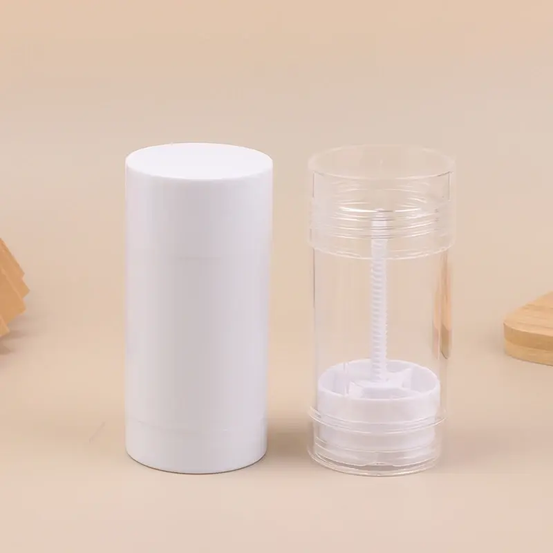 1Pc 75ML Deodorant Bottle Empty Containers Handmade Round Twist Up Bottom Filling Empty Blush Stick Travel Filling Stick