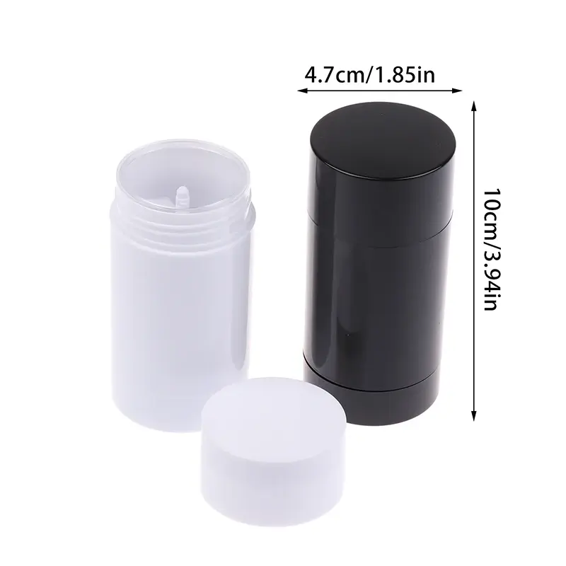 1Pc 75ML Deodorant Bottle Empty Containers Handmade Round Twist Up Bottom Filling Empty Blush Stick Travel Filling Stick