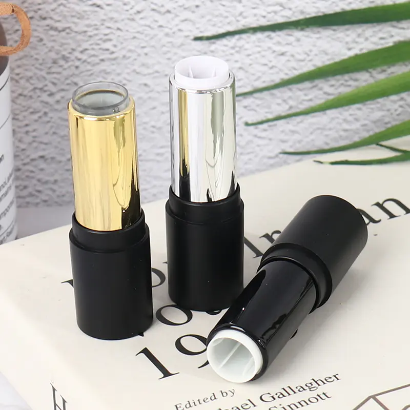 1PC Round Empty 12.1mm Lipstick Tube Lip Balm Container Lipstick Shell Packaging Cosmetics Refillable