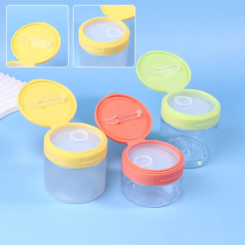 200-350ml Color Cream Jar With Lid Body Lotion Scrub Jar Hair Mask Cosmetic Bottle Container Travel Portable Dispenser Bottle