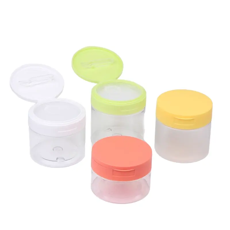 200-350ml Color Cream Jar With Lid Body Lotion Scrub Jar Hair Mask Cosmetic Bottle Container Travel Portable Dispenser Bottle