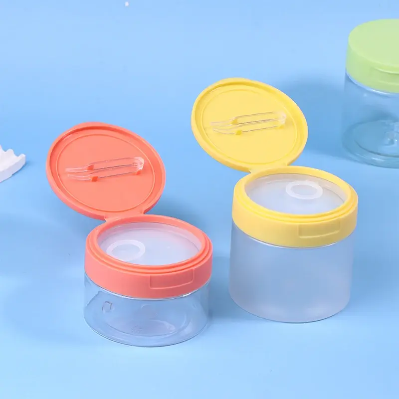 200-350ml Color Cream Jar With Lid Body Lotion Scrub Jar Hair Mask Cosmetic Bottle Container Travel Portable Dispenser Bottle