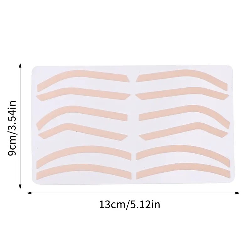 Microblading Reusable Practice Stencil Eyebrow & Lips Template Shape Permanent Makeup Tattoo Training Supplies
