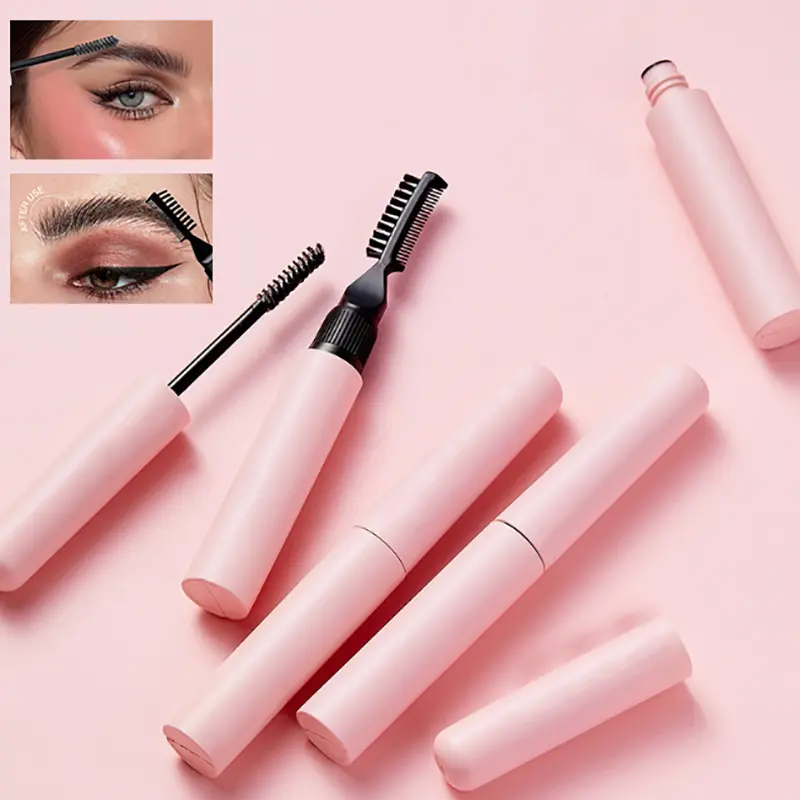 10ml Dual Brush Head Empty Mascara Tube DIY Refillable Eyebrow Gel Bottle Eyelash Elongation Cosmetics Containers Packaging