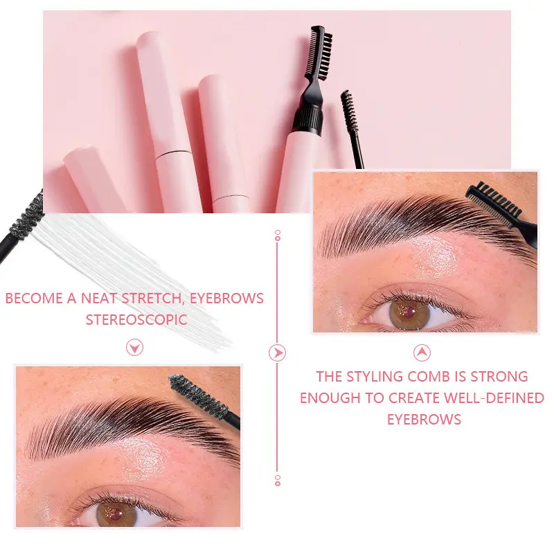 10ml Dual Brush Head Empty Mascara Tube DIY Refillable Eyebrow Gel Bottle Eyelash Elongation Cosmetics Containers Packaging