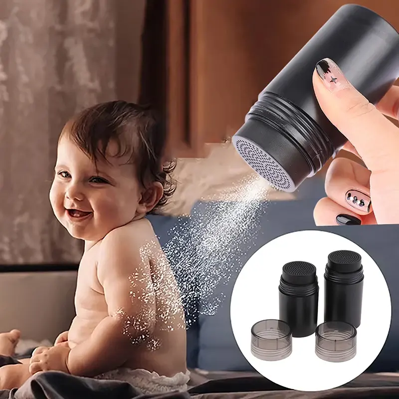 1Pcs 40/50/100/150ml Talcum Powder Bottle Refillable Cosmetic Powder Dispenser Plastic Powder Container Empty Pots Bottles