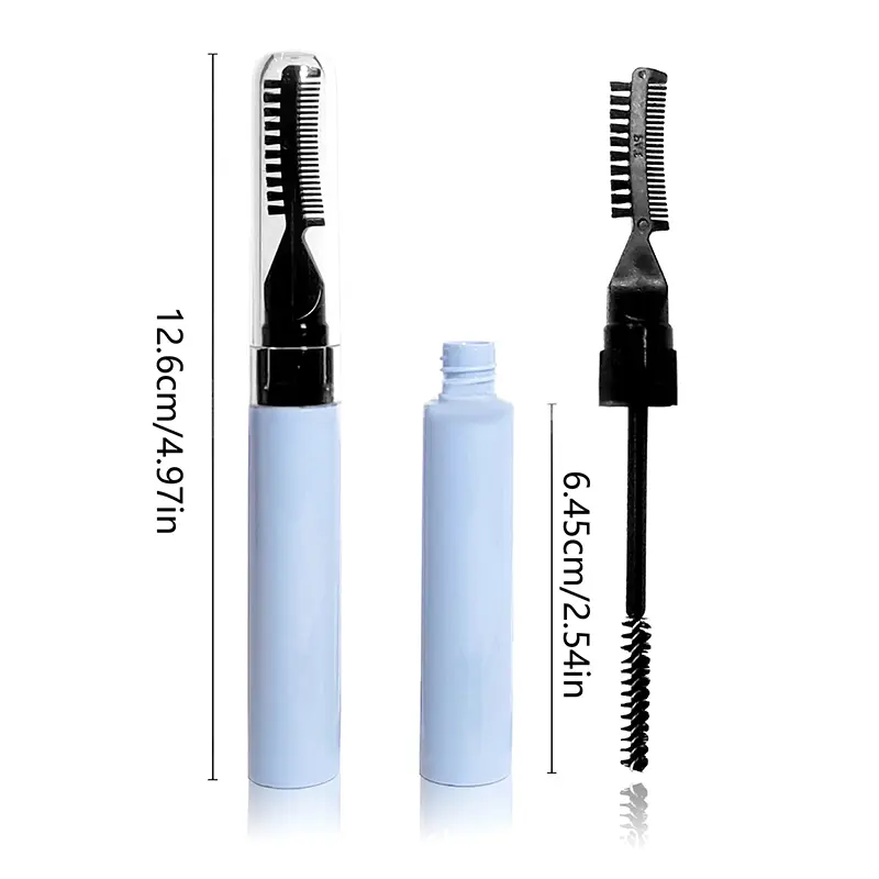 10ml Dual Brush Head Empty Mascara Tube DIY Refillable Eyebrow Gel Bottle Eyelash Elongation Cosmetics Containers Packaging