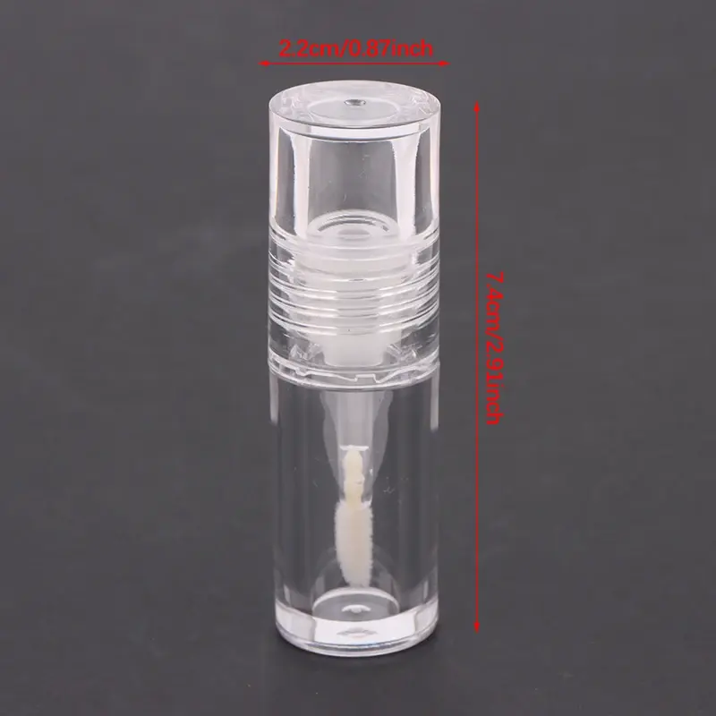 Mini 4ML Empty Transparent Lip Gloss Tubes DIY Plastic Lip Balm Tube Lipstick Sample Cosmetic Container Travel Bottle