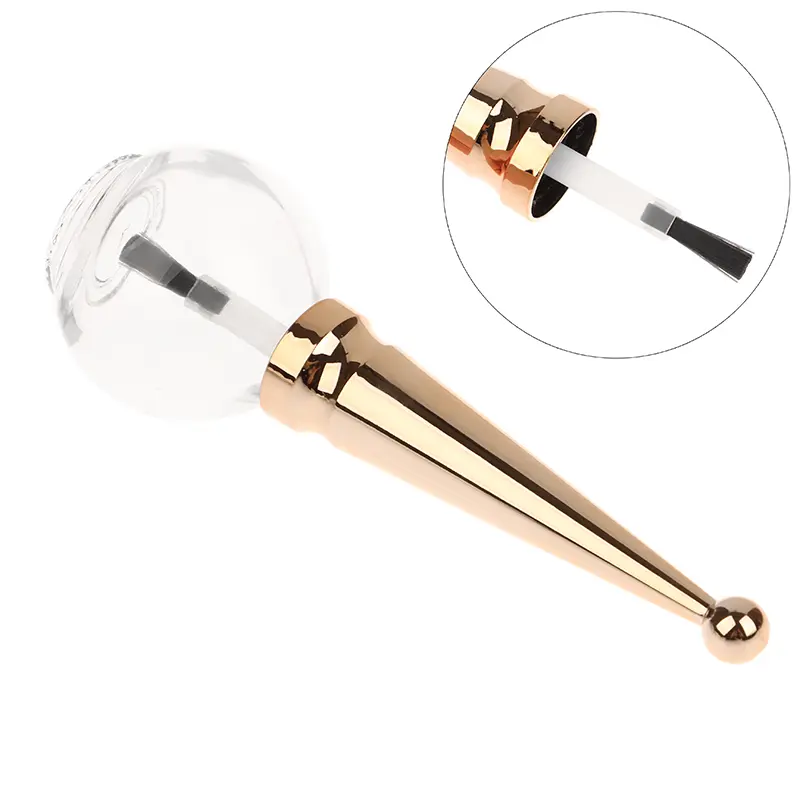 8ml Nail Polish Glass Bottle Frosted Empty Container Gel Bottles with Brush Oil Phototherapy Adhesive Cheese Hole Packaging Can