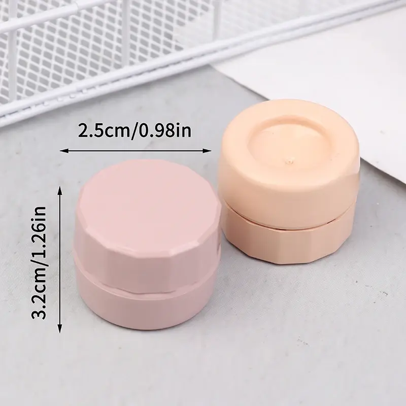 1PCS 5g Empty Plastic Nail Art Cosmetic Square Containers Jar Small Sample Cream Pot Nail Gel Powder Box Makeup Lotion Tool