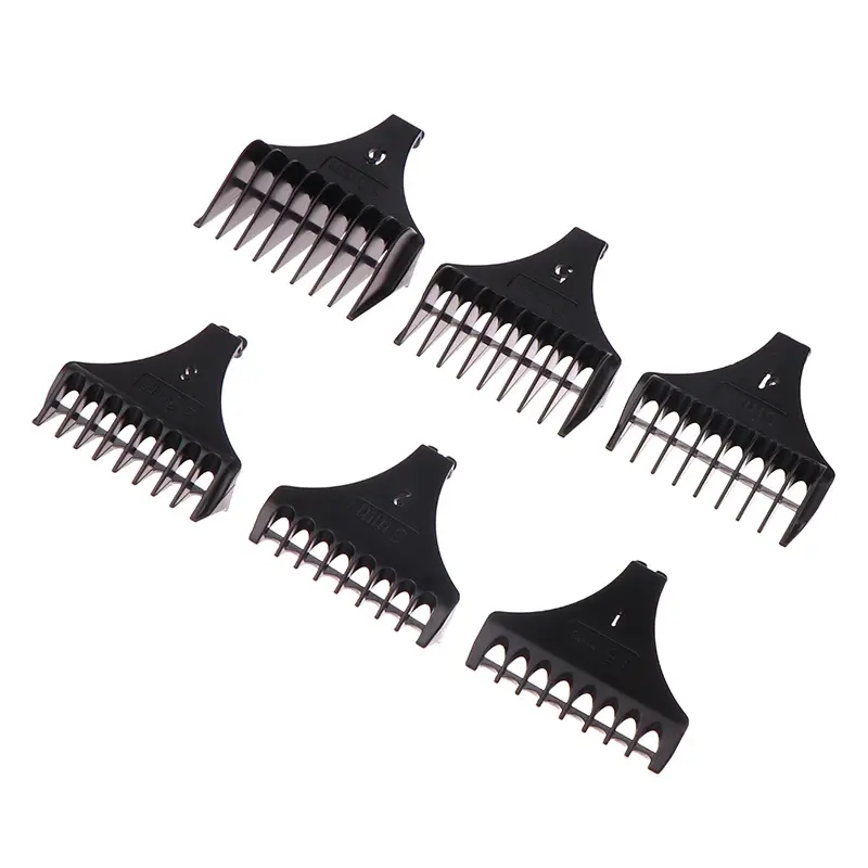 6Pcs/set For T9 1.5/3/4.5/6/9/12 Mm Professional Hair Trimmer Limit Comb Universal Guards Hairdresser Hair Cutting Guide Barber
