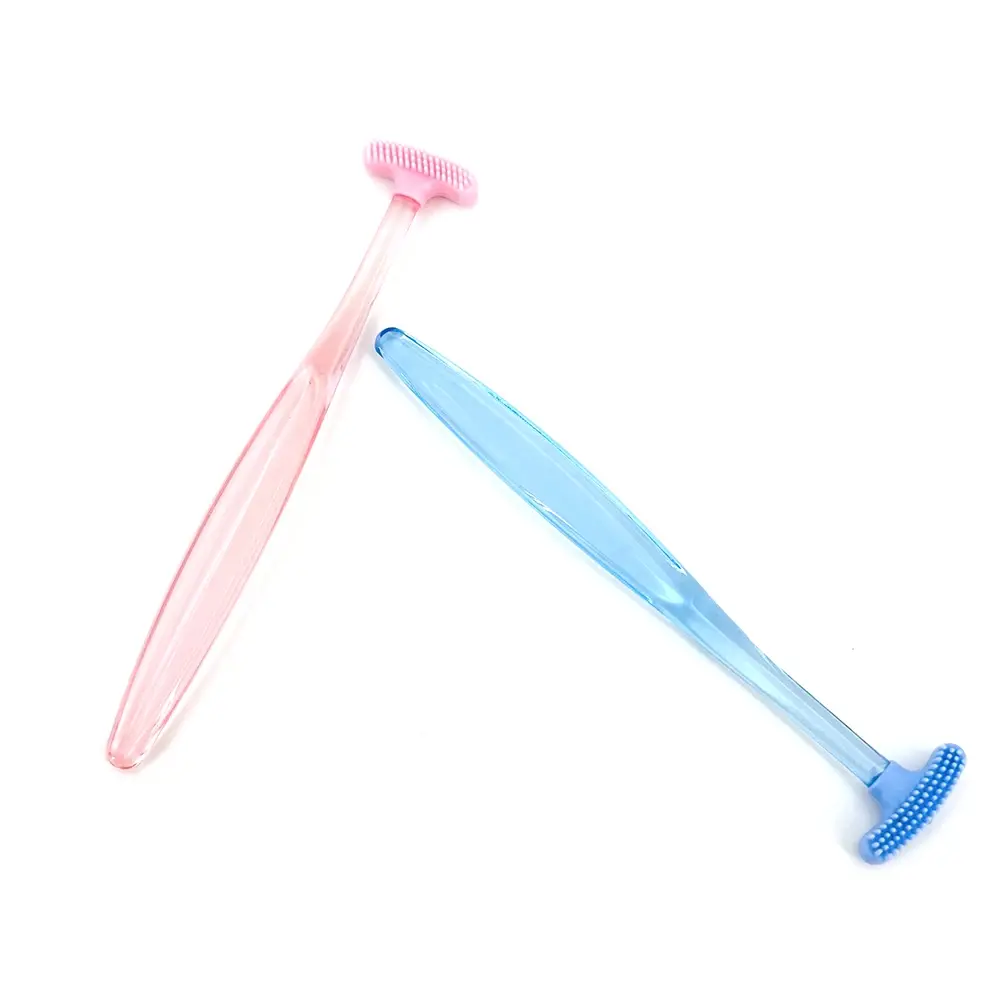 Silicone Tongue Scraper Toothbrush Cleaning The Surface of Tongue Oral Cleaning Brush Tongue Scraper Cleaner Fresh Breath Health