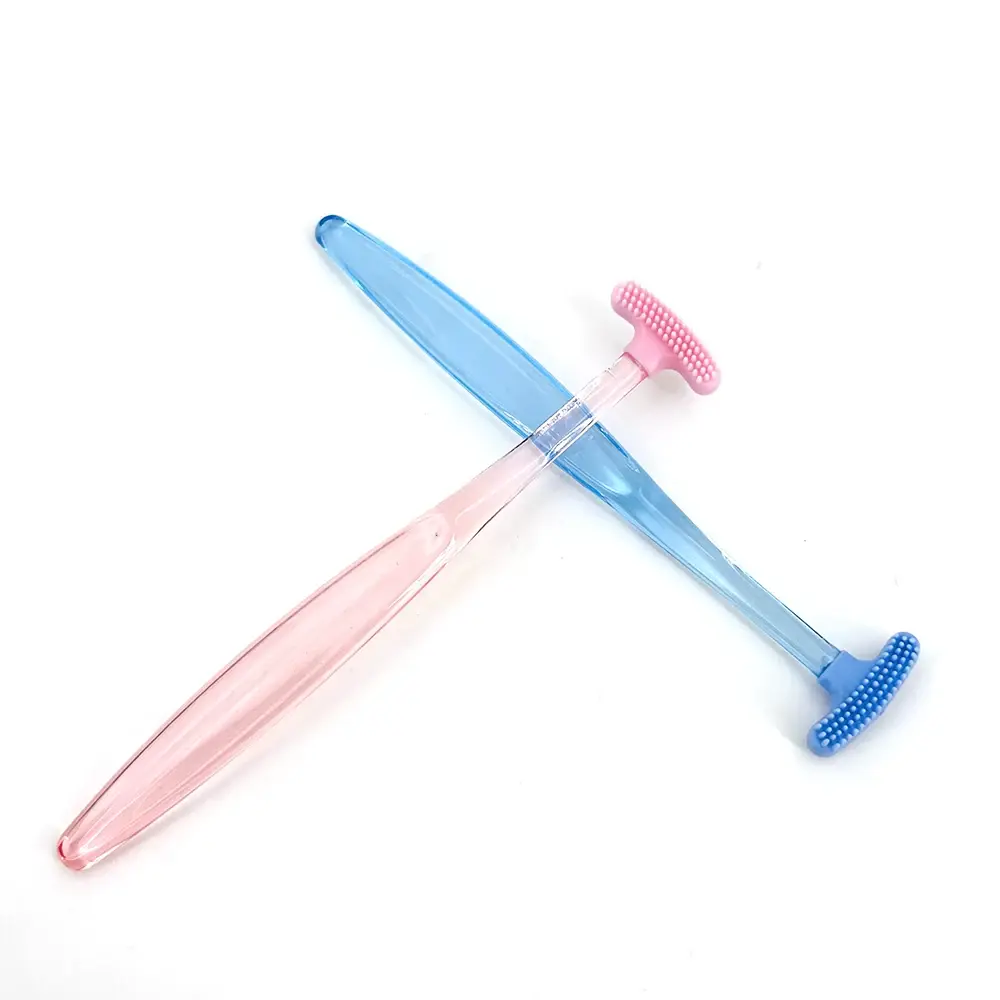 Silicone Tongue Scraper Toothbrush Cleaning The Surface of Tongue Oral Cleaning Brush Tongue Scraper Cleaner Fresh Breath Health