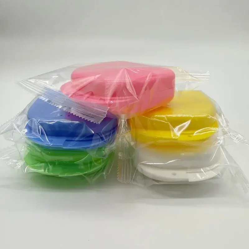 1pcs Denture Tray Box Dental Orthodontic Retainer Box Case Plastic Teeth Container Denture Box False Teeth Protective Case