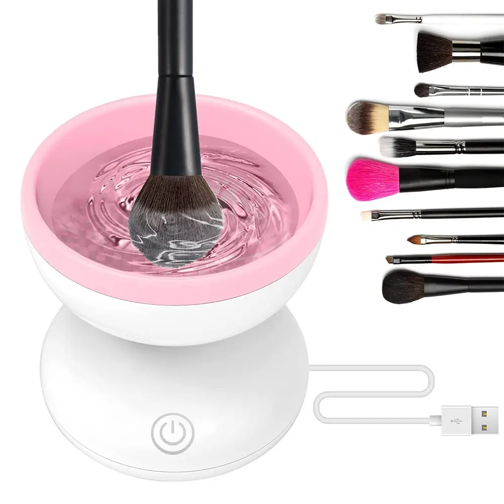 Women Eye Shadow Brush Cleaning Tool Portable Electric Makeup Brush Cleaner Machine With USB Charging Automatic Cosmetic Brush