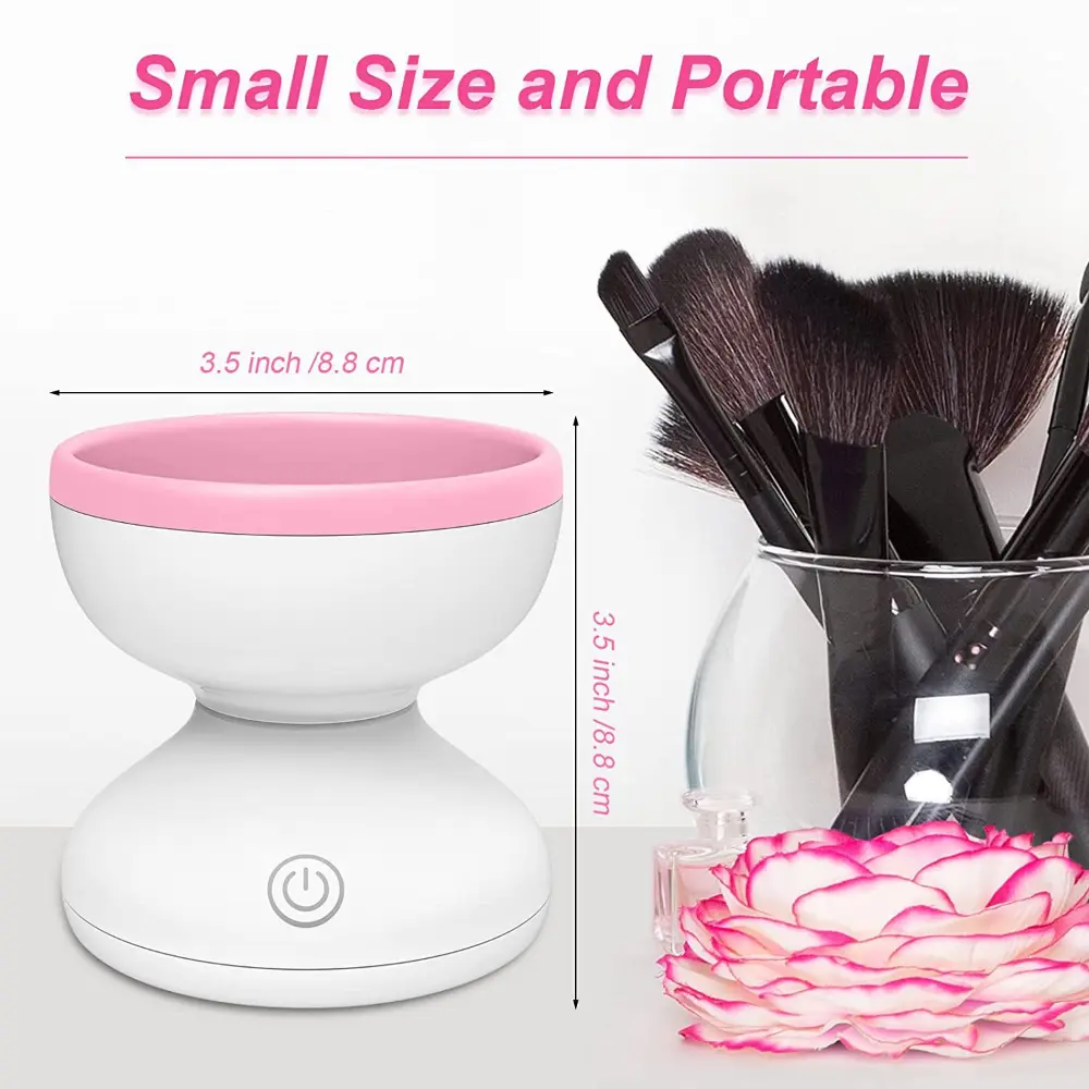 Women Eye Shadow Brush Cleaning Tool Portable Electric Makeup Brush Cleaner Machine With USB Charging Automatic Cosmetic Brush