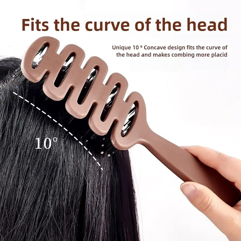 Boar Bristle Paddle Hair Brush Anti Static Comb Hairdressing Massage Comb Curly Hairbrush Salon Hair Styling Tools Makeup Tools
