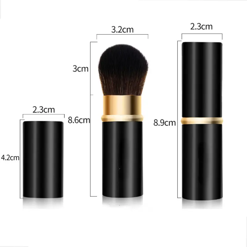 1 Pcs Retractable Makeup Brushes Powder Foundation Blending Blush Brush Make Up Cosmetics Brushes Female Make Up Brush