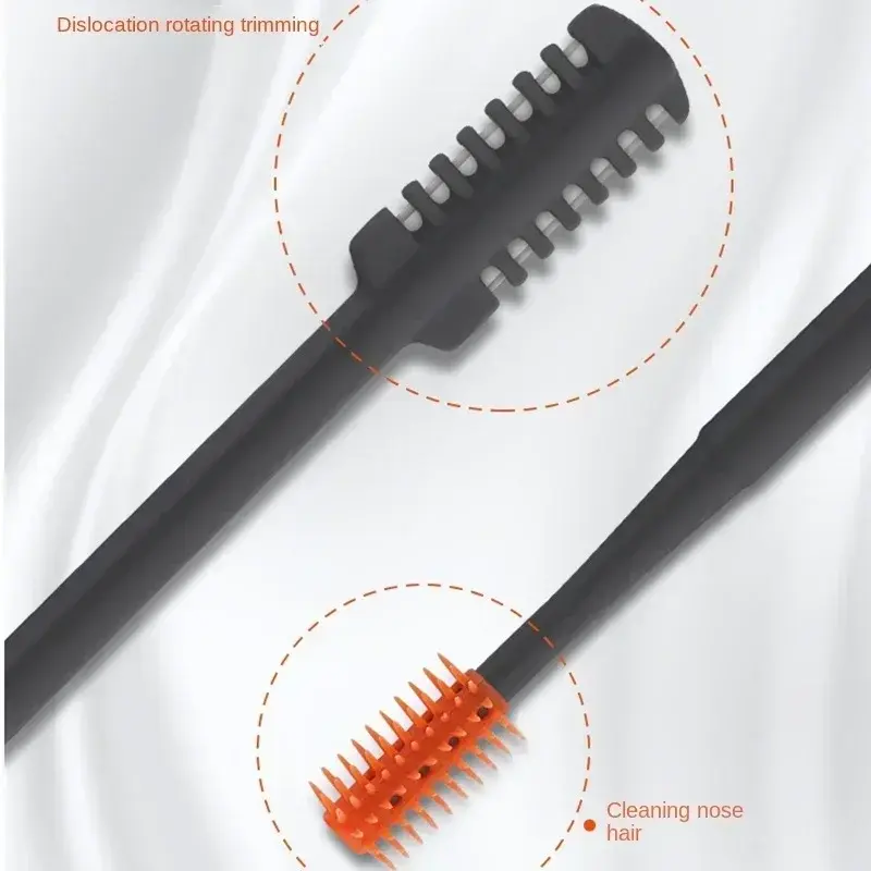 3pcs Portable Manual Nose Hair Trimmer Washable For Men And Women With Storage Box Waterproof Double Head Nose Hair Removal